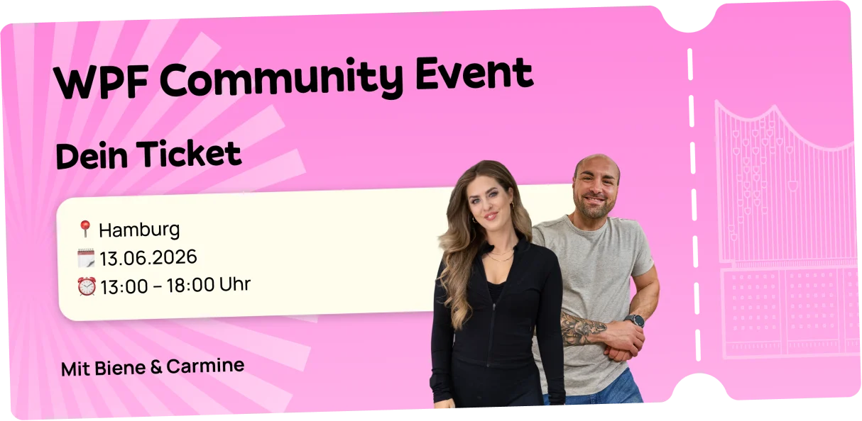 WPF Community Event Ticket — Mit Biene & Carmine